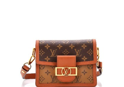 Louis Vuitton Dauphine Shoulder Bag Reverse Monogram Canvas Mini