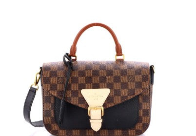 Louis Vuitton Beaumarchais Handbag Damier with Leather