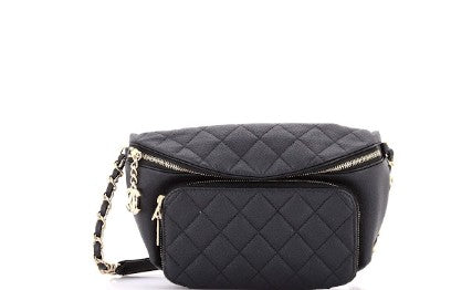Chanel Business Affinity Waist Bag Quilted Caviar Medium