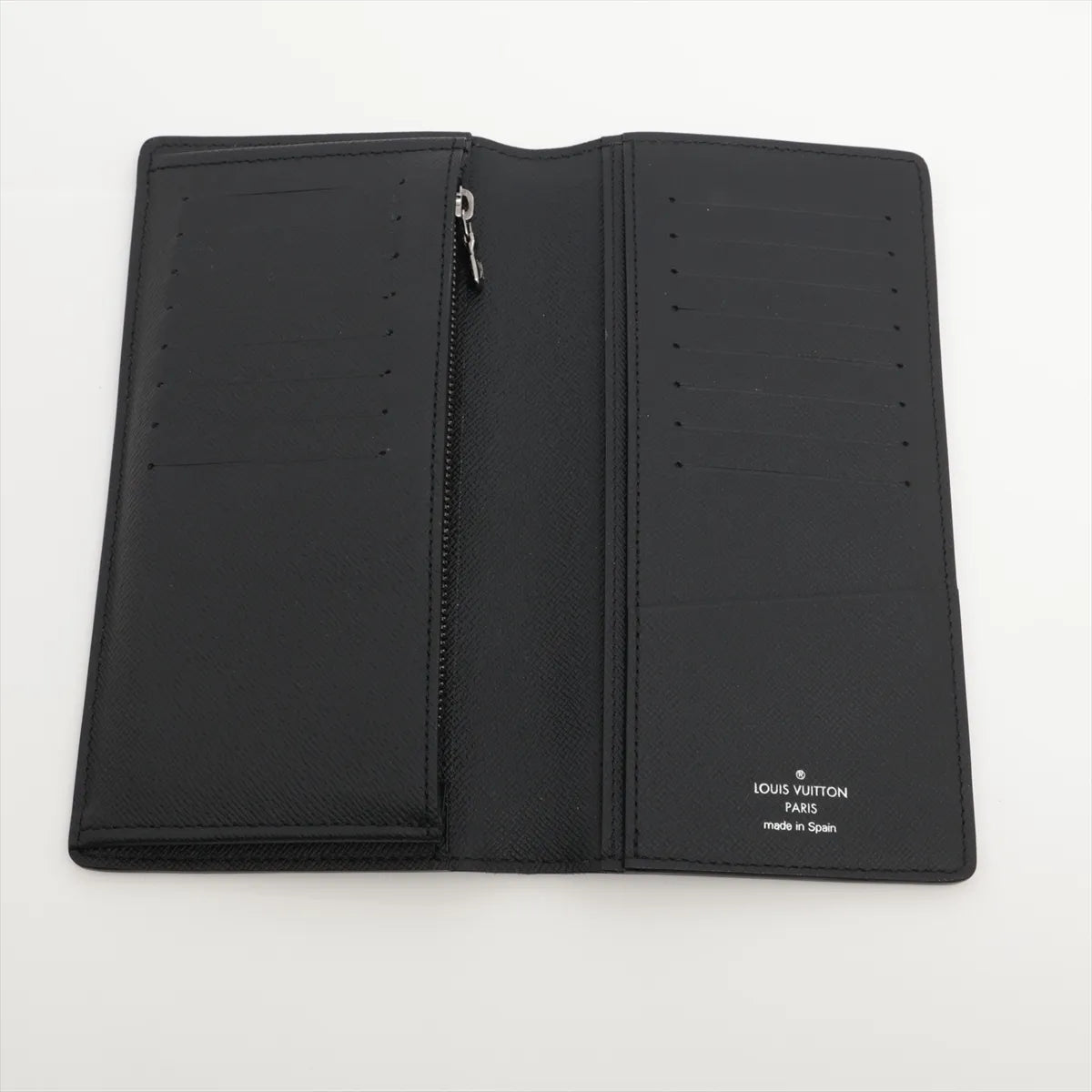 Louis Vuitton Monogram Eclipse Portefeuille Brazza M61697 Black Long Wallet