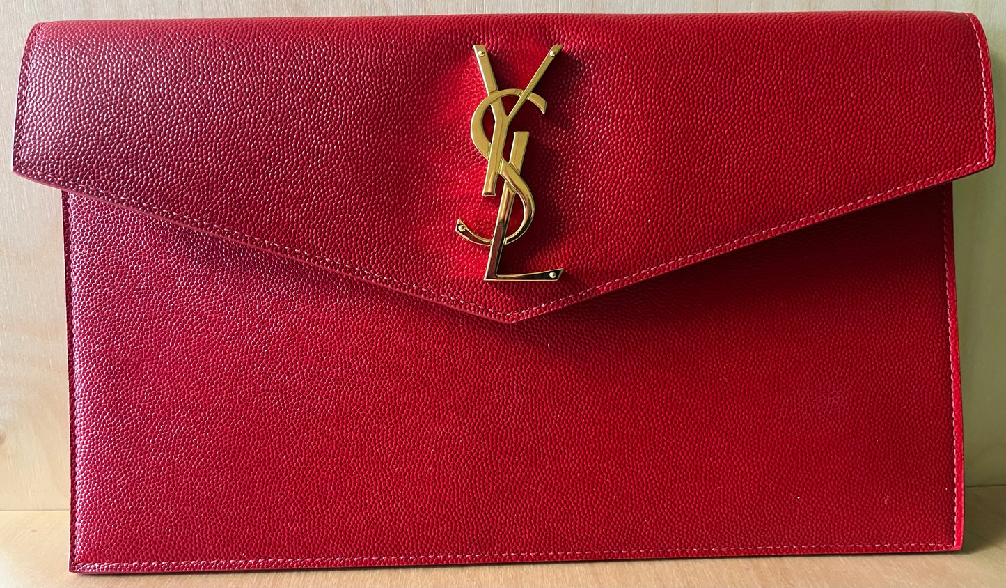 YSL Uptown Pouch Red A