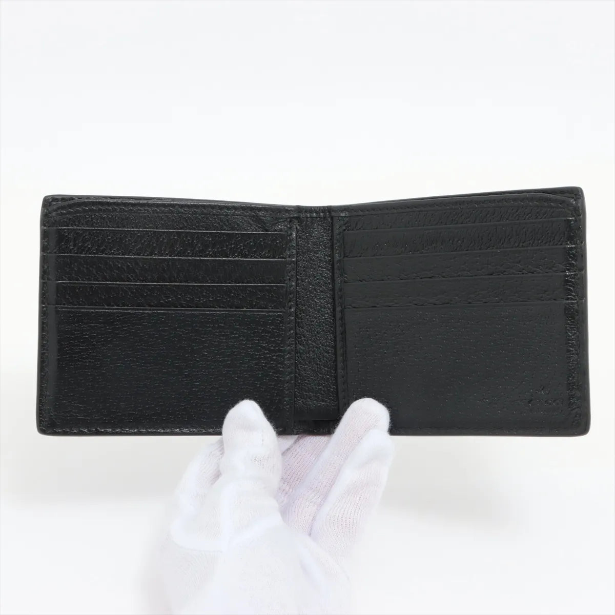 Gucci Animalier Bee 523664 Leather Wallet Black