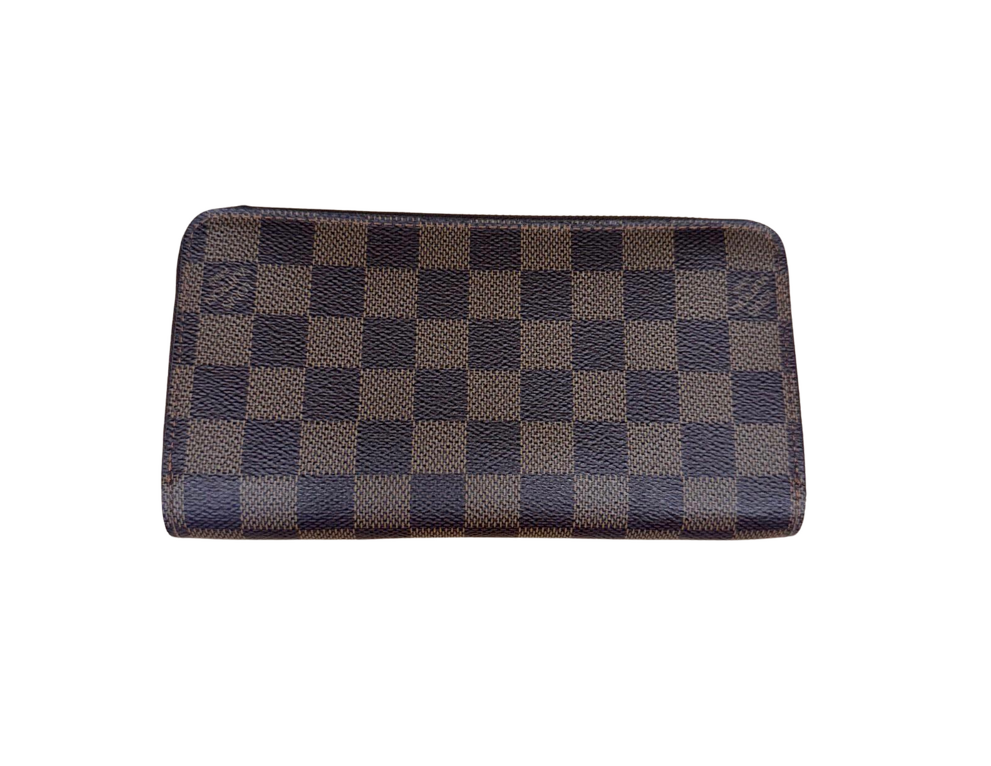 Louis Vuitton damier zippy long wallet with box