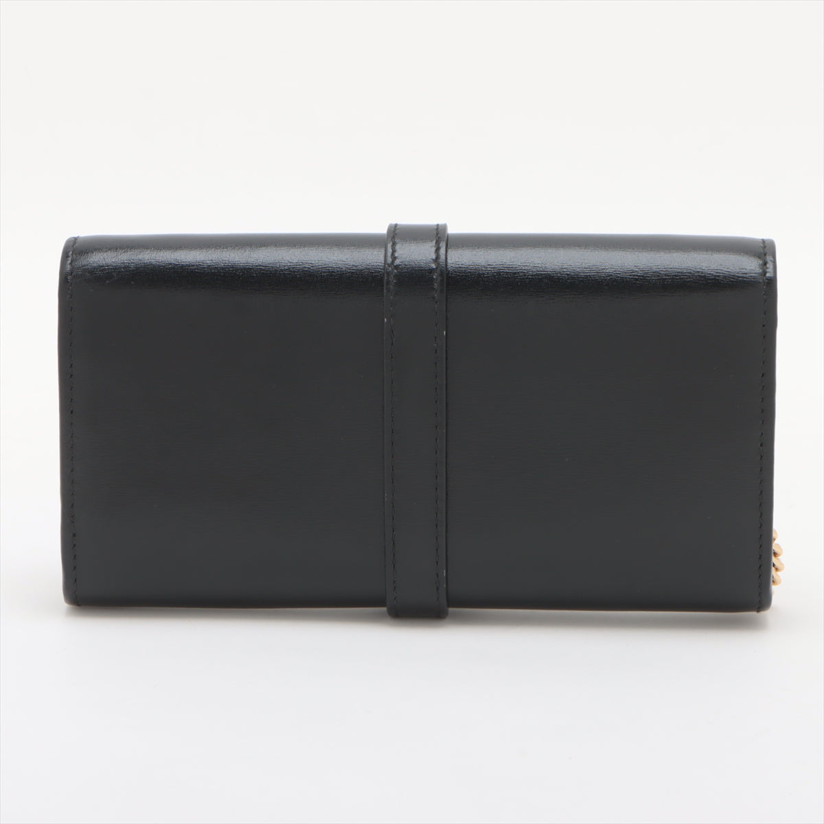 Gucci Jackie 1961 Leather Chain Wallet Black 652681