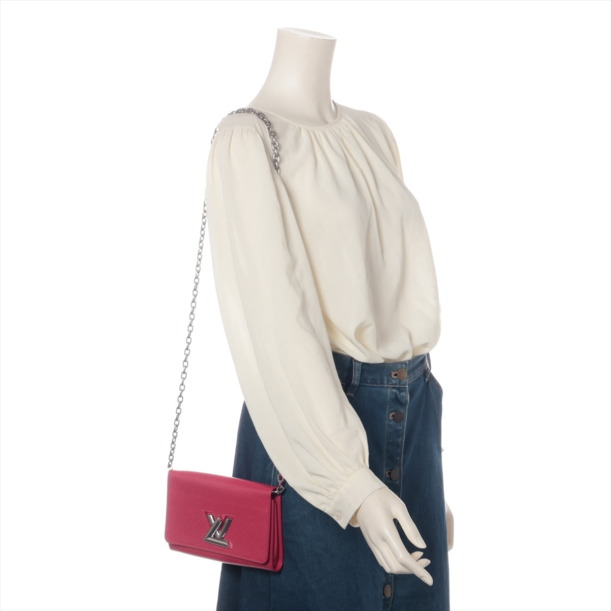 Louis Vuitton Epi portofeuille twist chain M62455