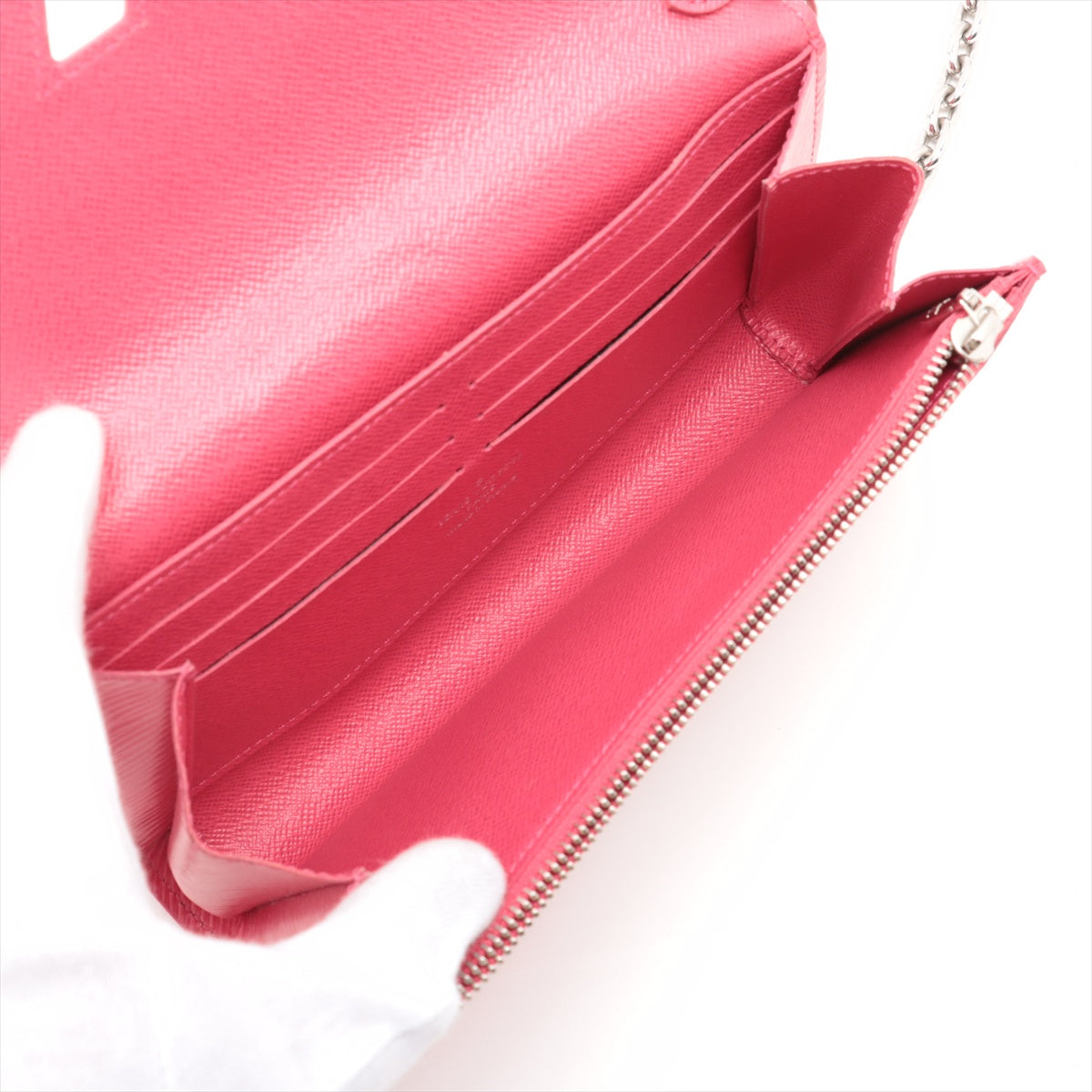 Louis Vuitton Epi portofeuille twist chain M62455