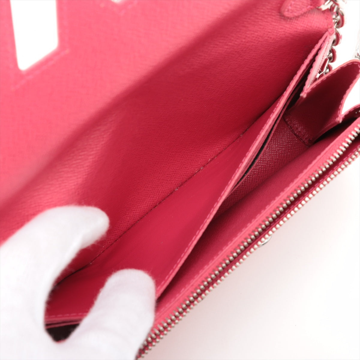 Louis Vuitton Epi portofeuille twist chain M62455