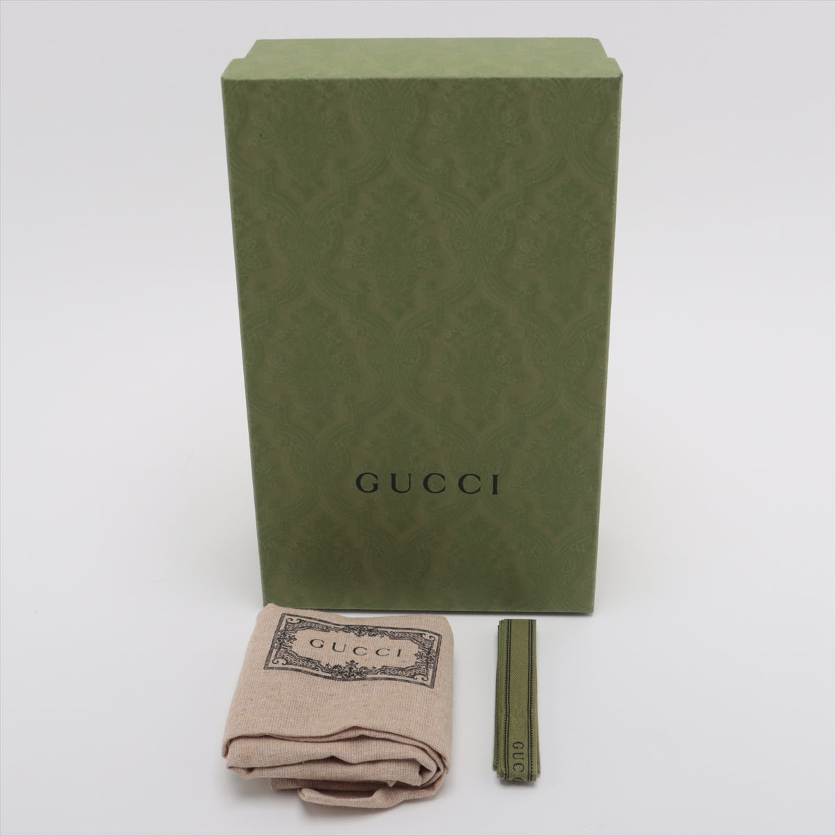 Gucci Jackie 1961 GG Supreme PVC & leather Chain Wallet Beige×Brown 652681
