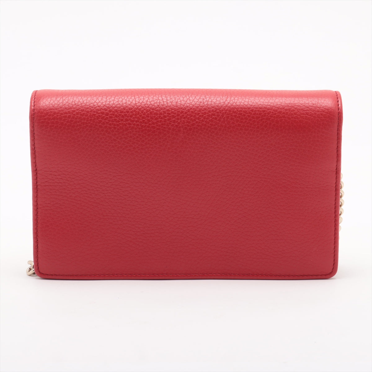 Gucci Soho Leather Chain Wallet Red 407041