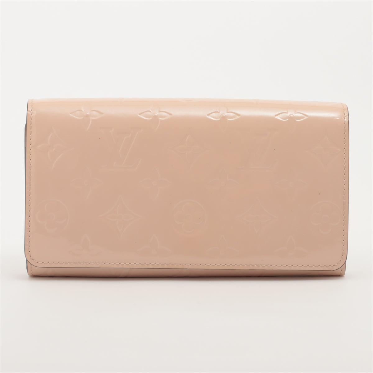 Louis Vuitton Vernis Portefeuille Sarah Chain M90090 TN3173 Roseangelique Chain Wallet