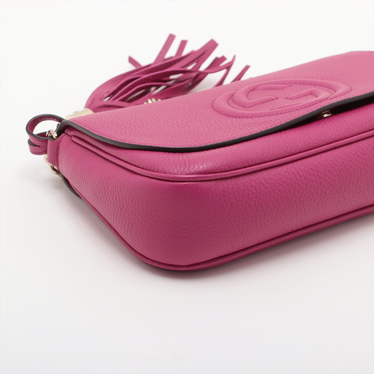 Gucci Soho Leather Chain Shoulder Bag Pink 336752