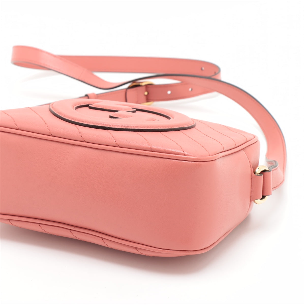 Gucci Soho Leather Shoulder bag Pink 742360