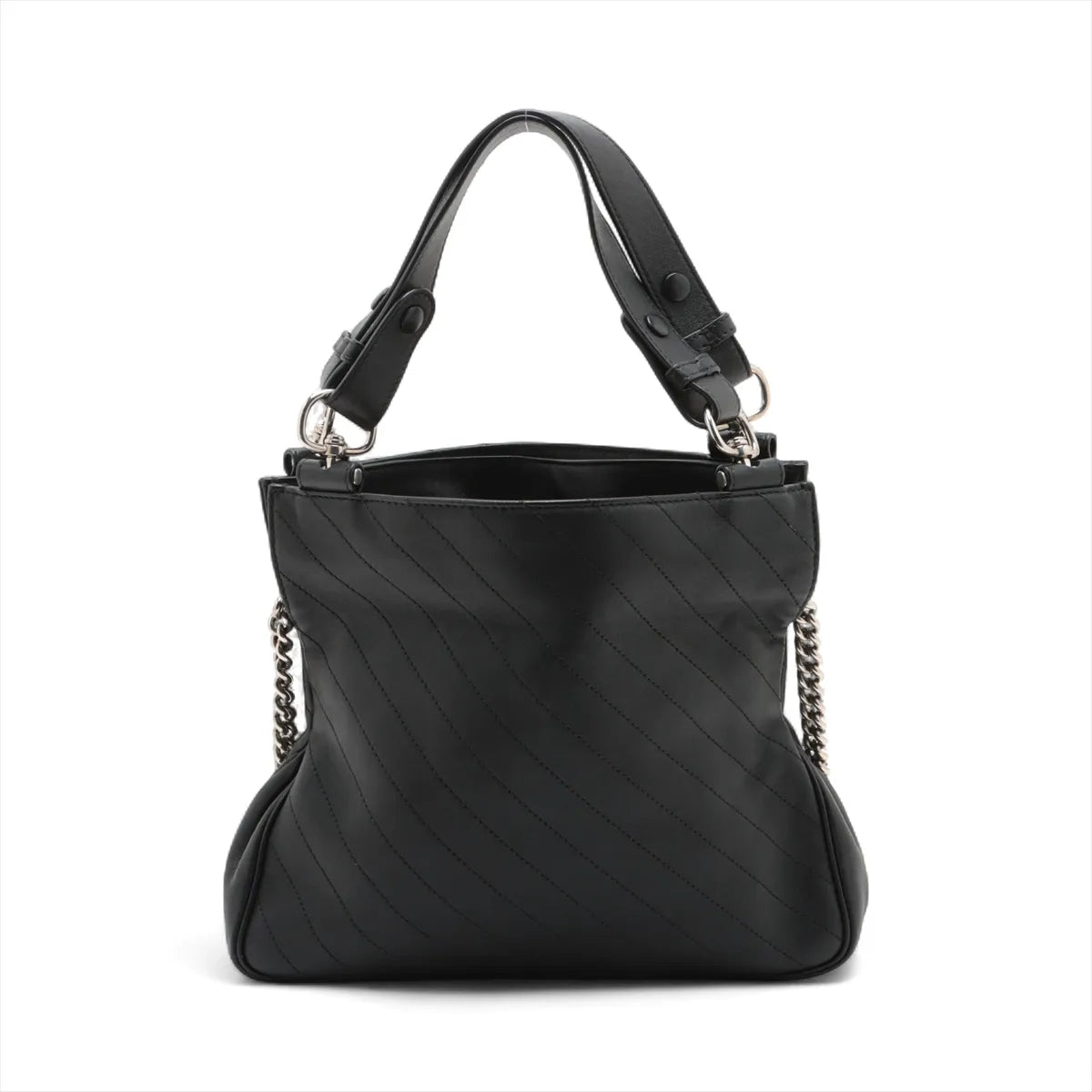 Gucci Blondie Black 2 Way Handbag Leather 751518