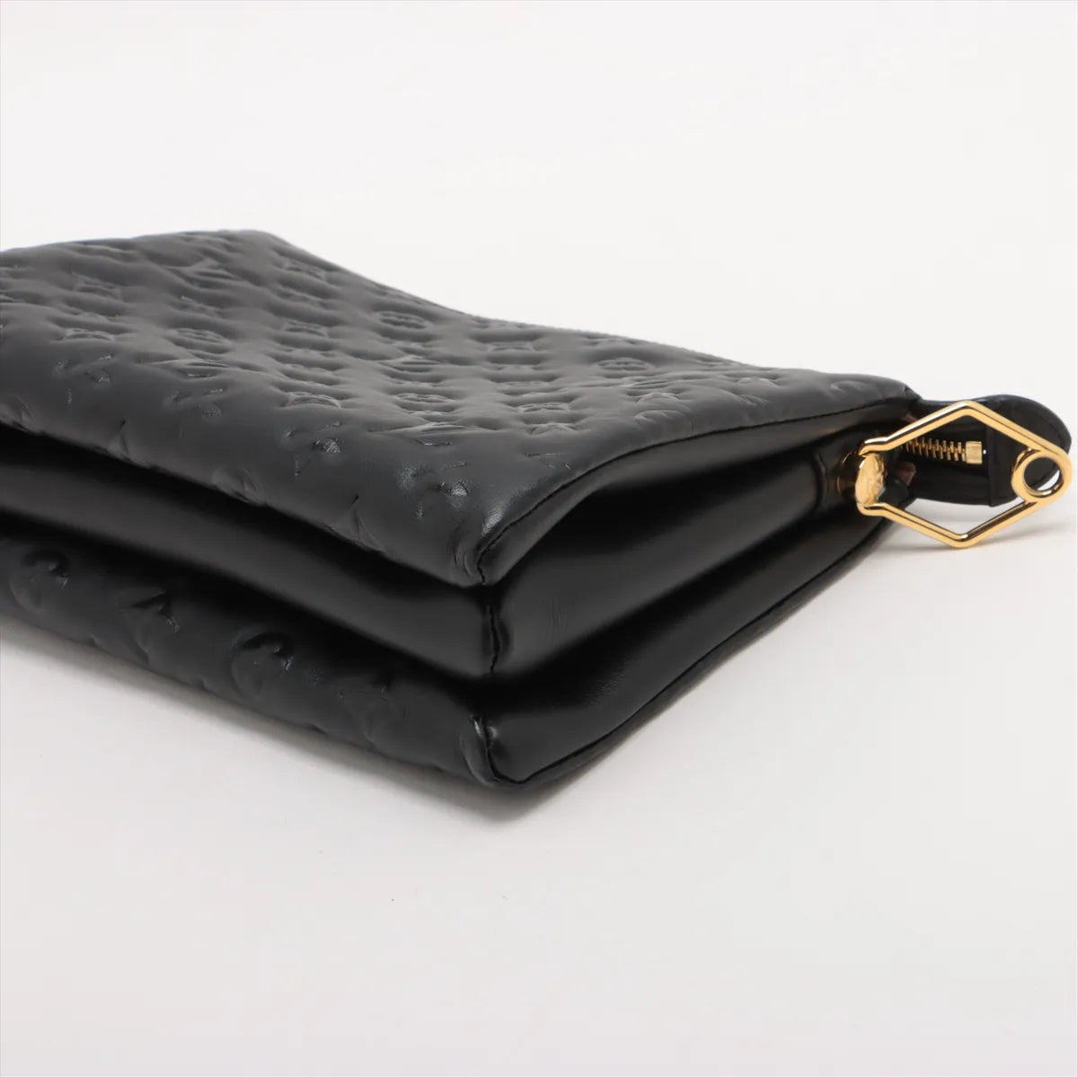 Louis Vuitton Monogram embossed Coussin PM M57790 Black
