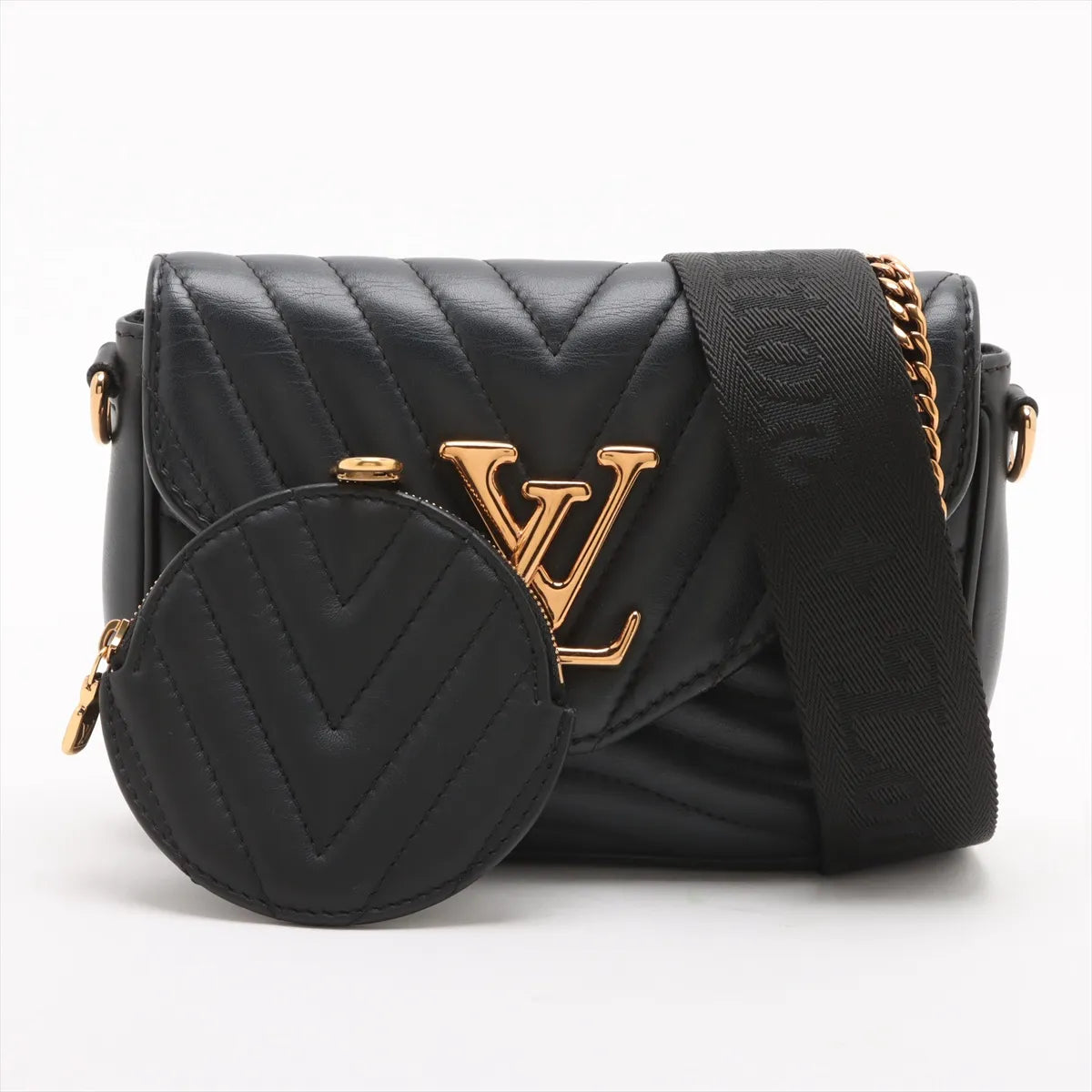 Louis Vuitton New Wave Murty Pochette M56461 FN5220 Black