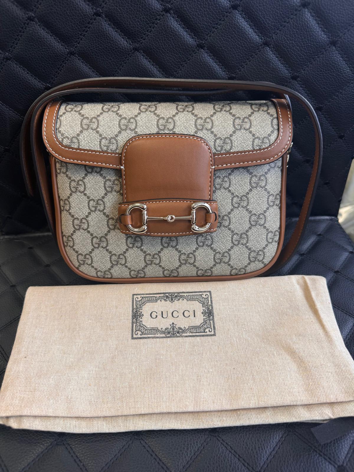 Gucci Brown Monogram Horsebit