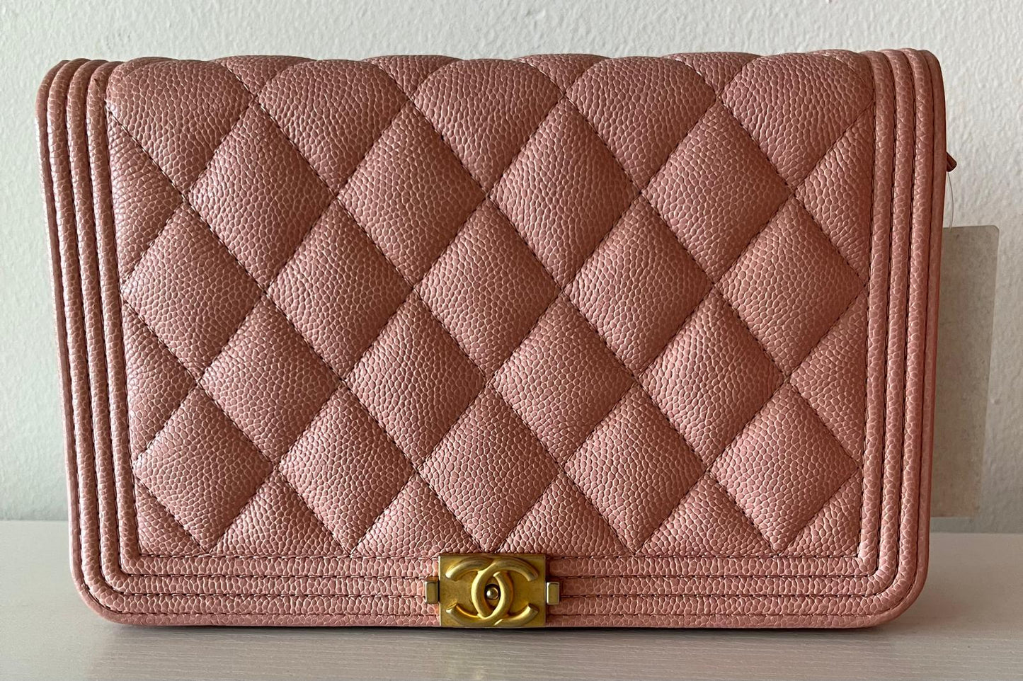 Chanel Boy WOC Pink Caviar