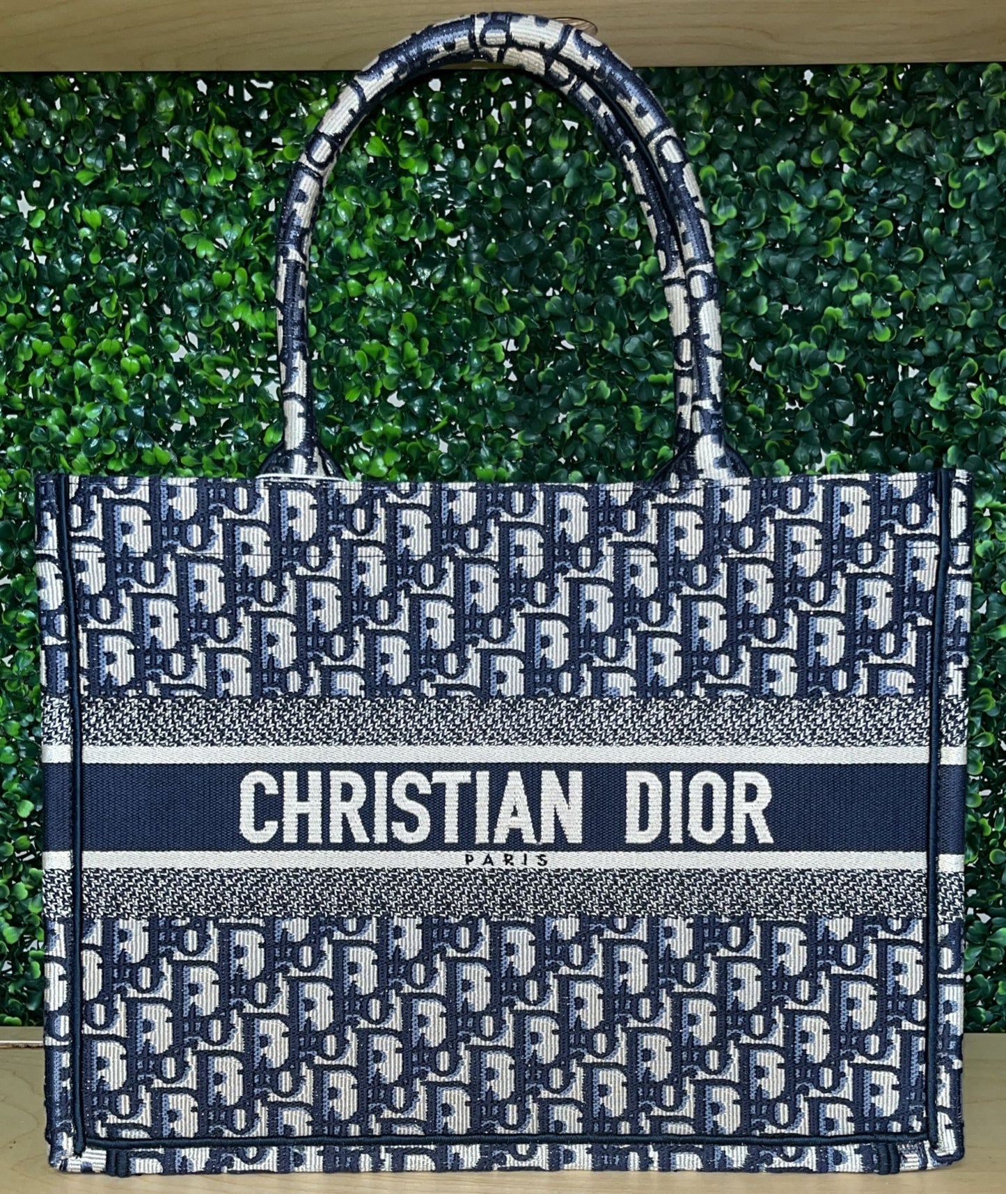 Dior Medium Book Tote Navy