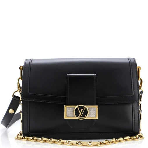 Louis Vuitton LV Black Dauphine MM M55821 FL0230