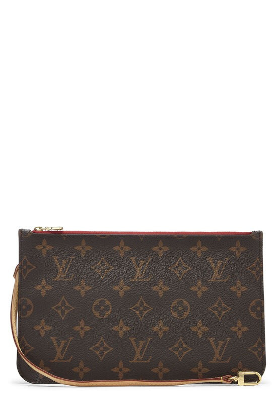 Louis Vuitton Monogram Neverfull MM pouch - Red Interior