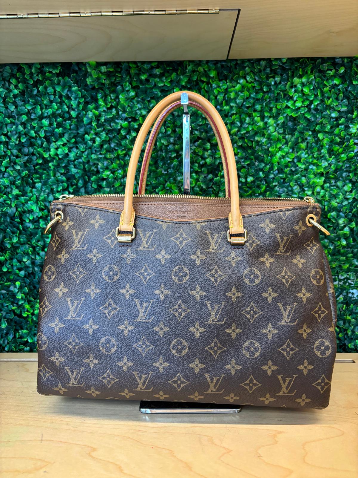 LV Pallas Tote with Monogram Strap