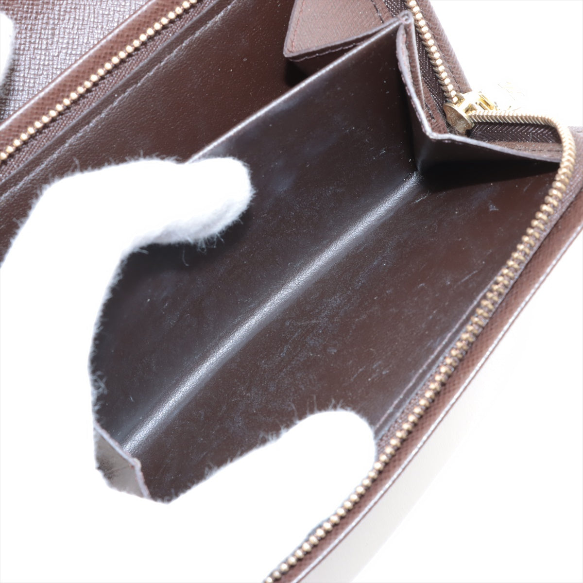 Louis Vuitton Damier Porto Monevier Tresor Brown Compact Wallet