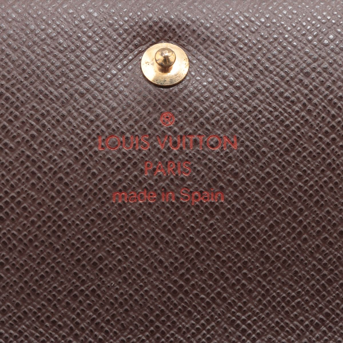 Louis Vuitton Damier Porto Monevier Tresor Brown Compact Wallet