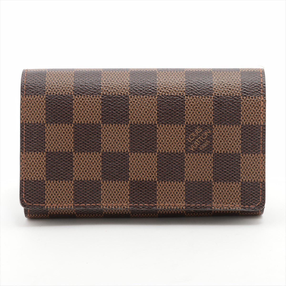 Louis Vuitton Damier Porto Monevier Tresor Brown Compact Wallet