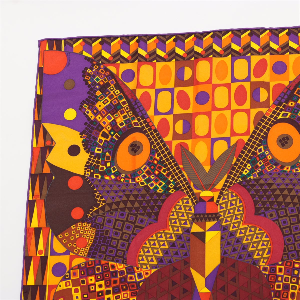 Hermès Carré 90 Les Ailes de la Soie Silk wings Scarf