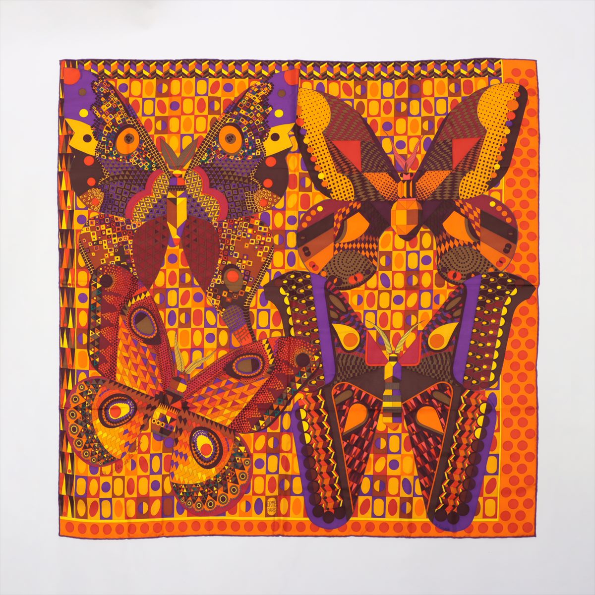 Hermès Carré 90 Les Ailes de la Soie Silk wings Scarf