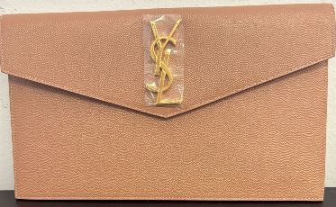 YSL Uptown Pouch Taupe