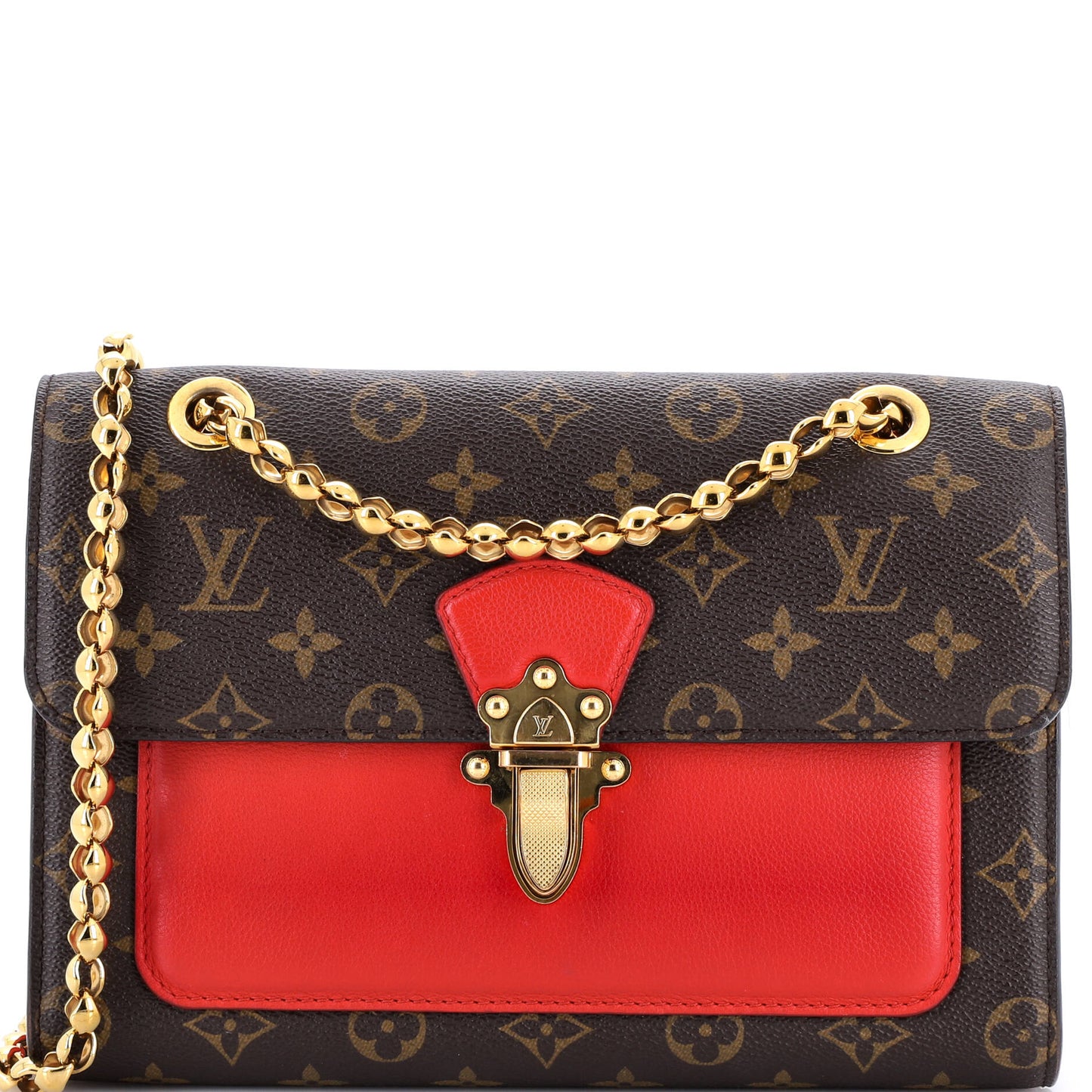 Louis Vuitton Victoire Handbag Monogram Canvas and Leather
