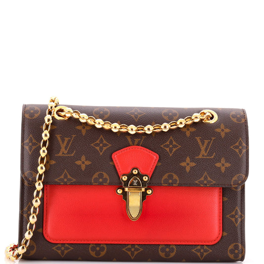 Louis Vuitton Victoire Handbag Monogram Canvas and Leather
