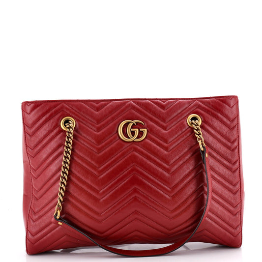 Gucci GG Marmont Zip Tote Matelasse Leather Medium
