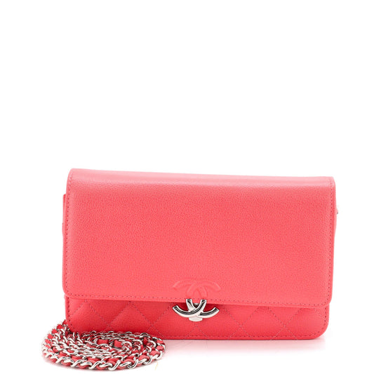 Chanel CC Box Wallet on Chain Quilted Caviar