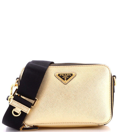 Prada Brique Camera Crossbody Bag Saffiano Leather Mini