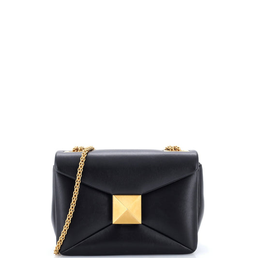 Valentino Garavani One Stud Chain Flap Bag Leather Small
