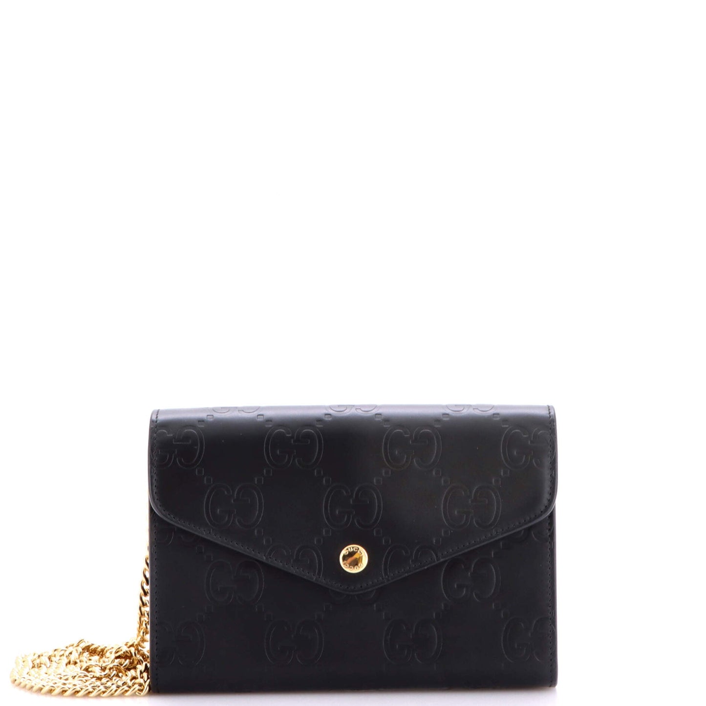 Gucci Envelope Wallet on Chain Guccissima Leather