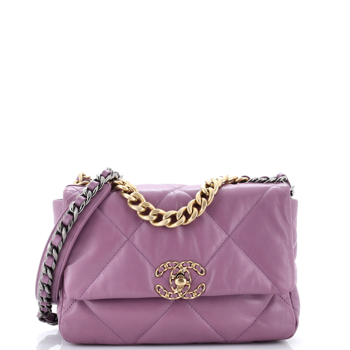 Chanel 19 Flap Bag Quilted Leather Medium