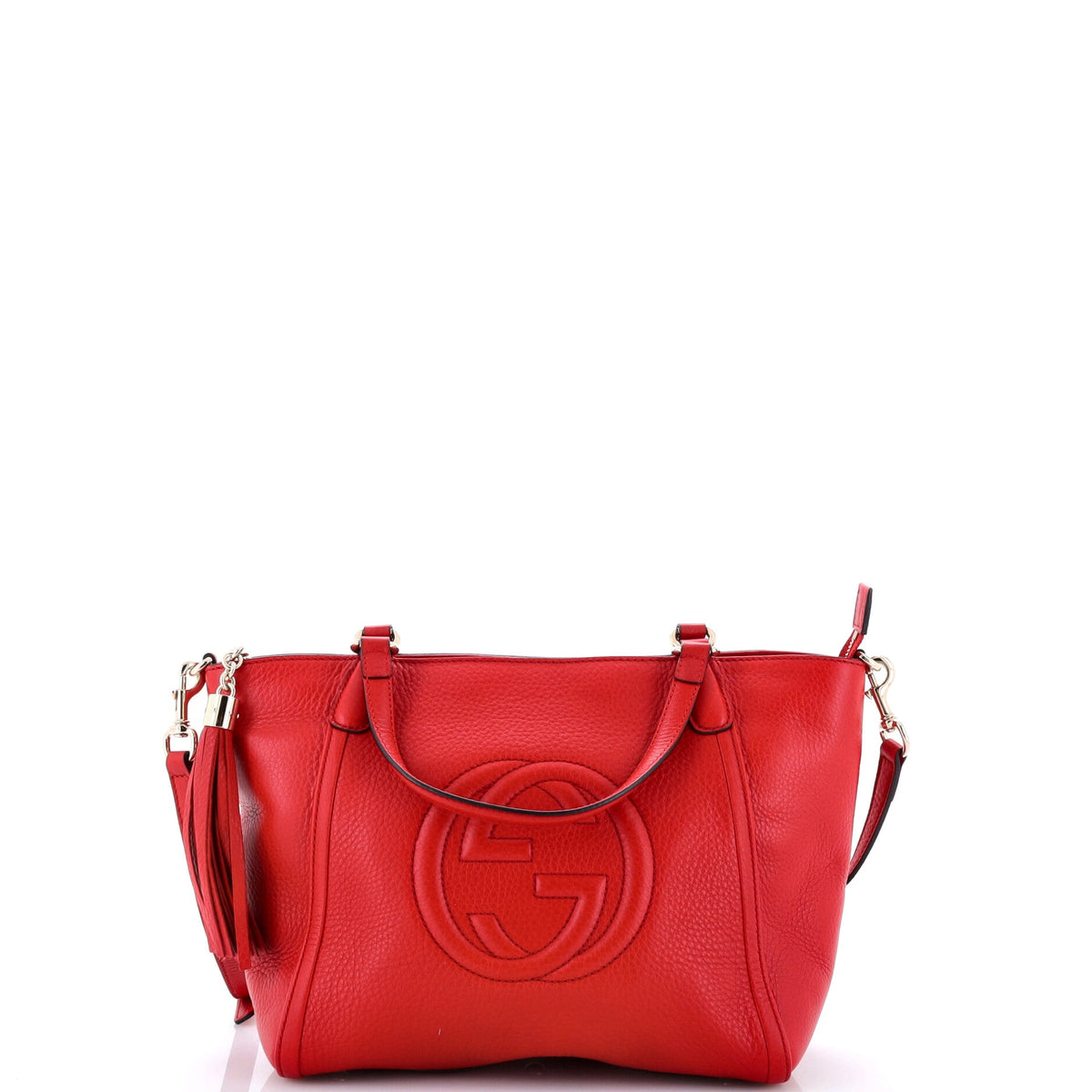 Gucci Soho Convertible Top Handle Bag Leather Small