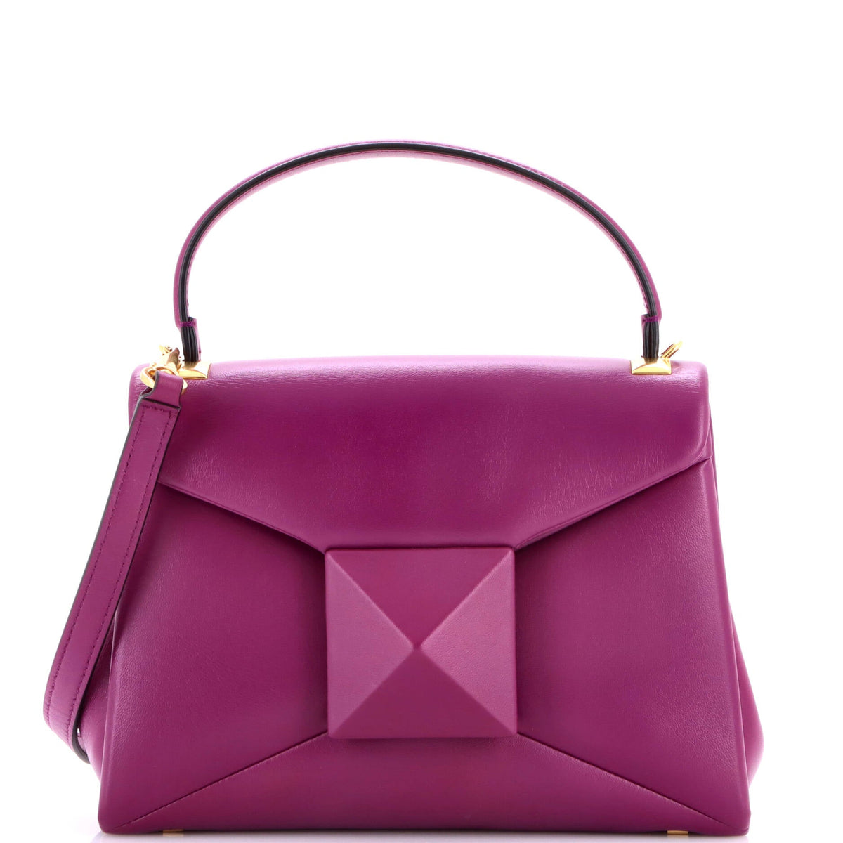 Valentino Garavani One Stud Top Handle Flap Bag Leather Small