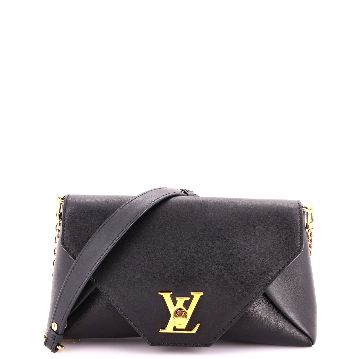 Louis Vuitton Love Note Chain Clutch Leather