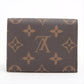 Louis Vuitton Monogram Annveloop Cult de visite M63801 Brown Card case