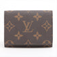 Louis Vuitton Monogram Annveloop Cult de visite M63801 Brown Card case