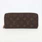 Louis Vuitton Monogram Portofeuille Clemence M60742 Fuschia Zip Round Wallet