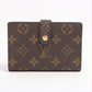 Louis Vuitton Monogram Portofeuille Vienova M61674 MI1123 Brown Compact Wallet