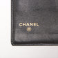 Chanel Half Coco Mark Lambskin Wallet Black Gold Metal Fittings 4868828