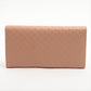Gucci Micro Guccissima 449396 Leather Long Wallet Nude