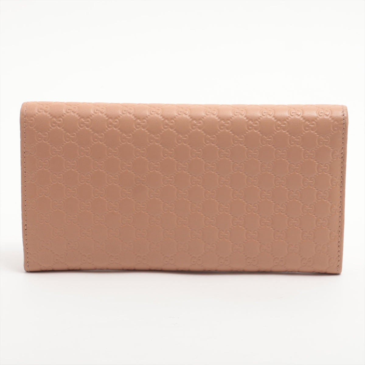 Gucci Micro Guccissima 449396 Leather Long Wallet Nude