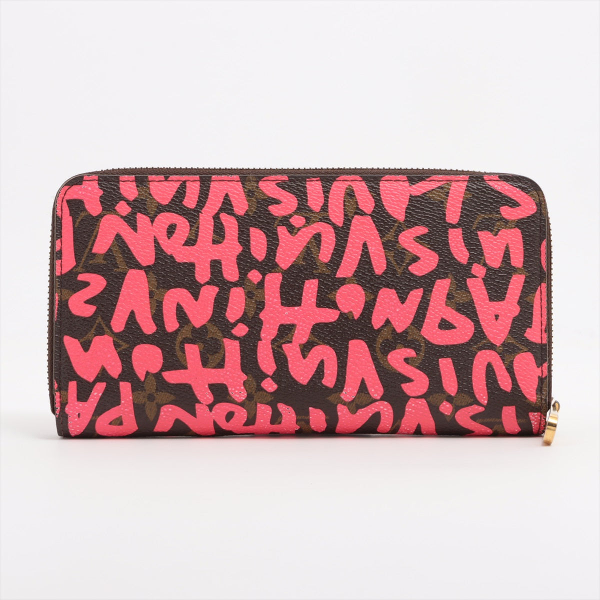 Louis Vuitton Monogram Graffiti Zippy Wallet M93710 CA0059 Fuschia pink Zip Round Wallet